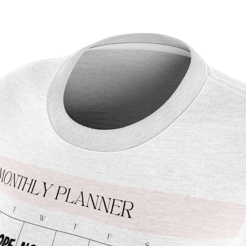 Image of Mentally Unavailable | Funny NOPE Calendar T-Shirt Cut & Sew Tee, Self-Care Shirt, Schedule Full T-Shirt, Planner Humor Top