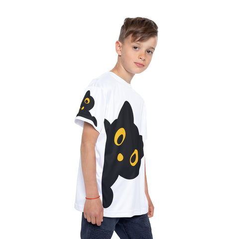 Image of Kids Cute Black Cat Halloween Costume Design