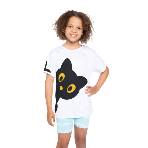 Image of Kids Cute Black Cat Halloween Costume Design