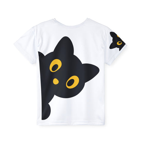 Image of Kids Cute Black Cat Halloween Costume Design