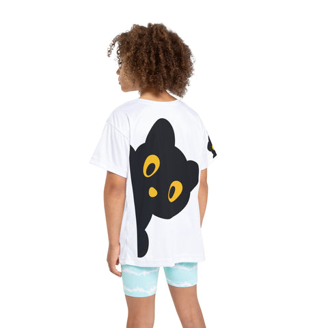 Image of Kids Cute Black Cat Halloween Costume Design