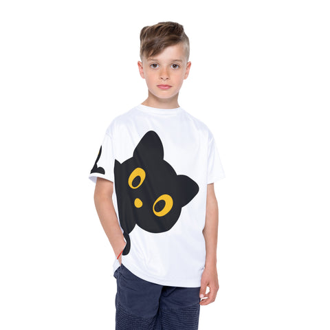 Image of Kids Cute Black Cat Halloween Costume Design