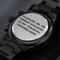 Personalized Engraved Chronograph Watch For Fathers Day Gift