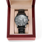 Personalized Engraved Chronograph Watch For Fathers Day Gift