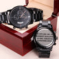 Personalized Engraved Chronograph Watch For Fathers Day Gift
