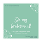 To My Lovely Best Friend, Be My Bridesmaid Message Card - Never Ending Love Necklace - Personalized Message Card - DNA Trends