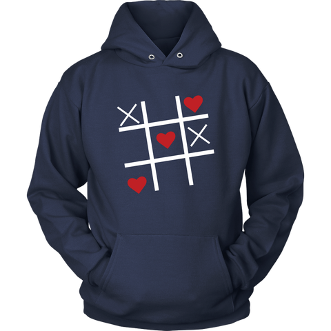 Image of Valentine Tic Tac Toe Hoodie - DNA Trends