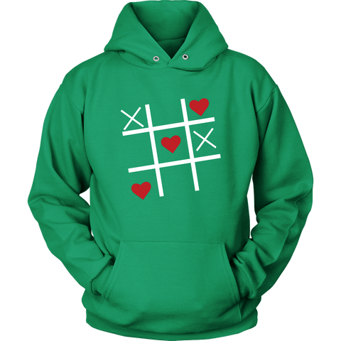 Image of Valentine Tic Tac Toe Hoodie - DNA Trends