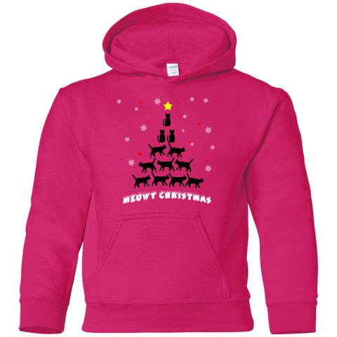 Image of Stylish Meowy Christmas Pullover Christmas Hoodie for The Youth - DNA Trends