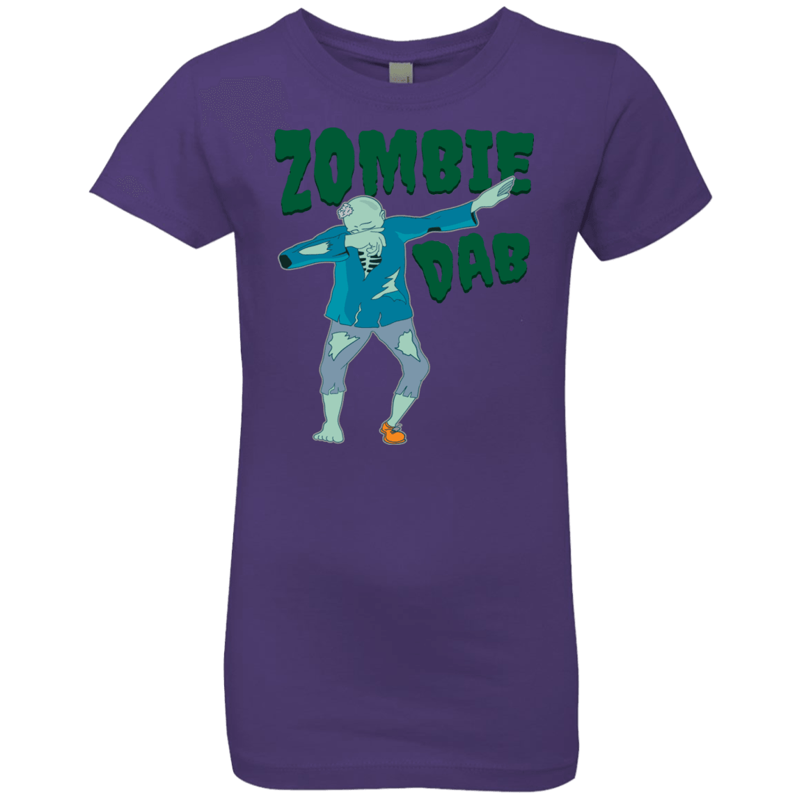 Trendy Zombie Dab T-Shirt Halloween Tees (Girls) - DNA Trends