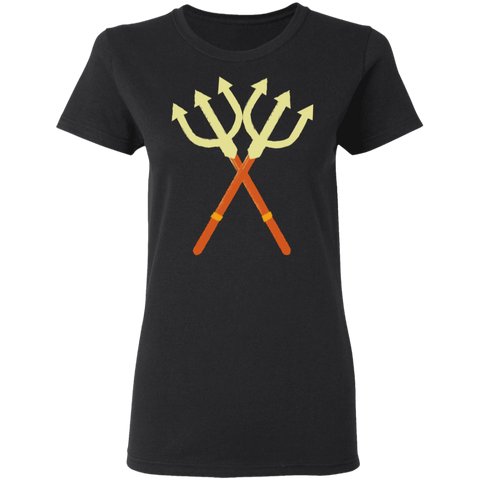 Image of Double Trident Halloween Costume Ladies' T-Shirt - DNA Trends
