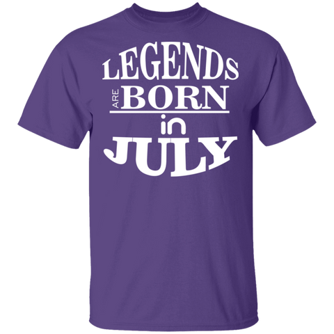 Image of Legends are Born in July T-Shirt - DNA Trends