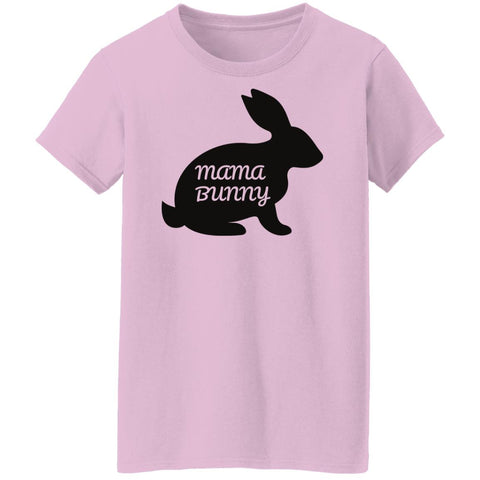 Image of Mama Bunny Easter Ladies' T-Shirt: For Moms, Easter Bunny, nursing mother Easter,Mom Matching Outfit, 2022 Easter Mom, Best Mom