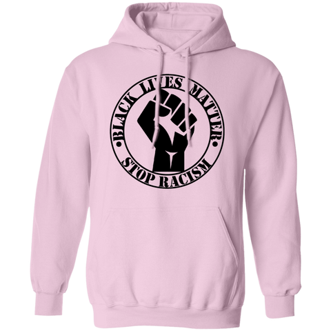 Image of BLM NO TO RACISM Pullover Hoodie - DNA Trends