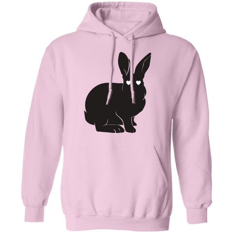 Image of Silhouette Cute Easter Bunny Pullover Hoodie: Cute Easter Bunny, Cute Silhouette, Happy Easter, Family Easter