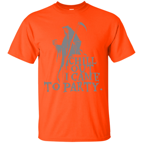 Image of Chill Out I Came To Party Grim Reaper T-Shirt Halloween Tshirt (Men) - DNA Trends