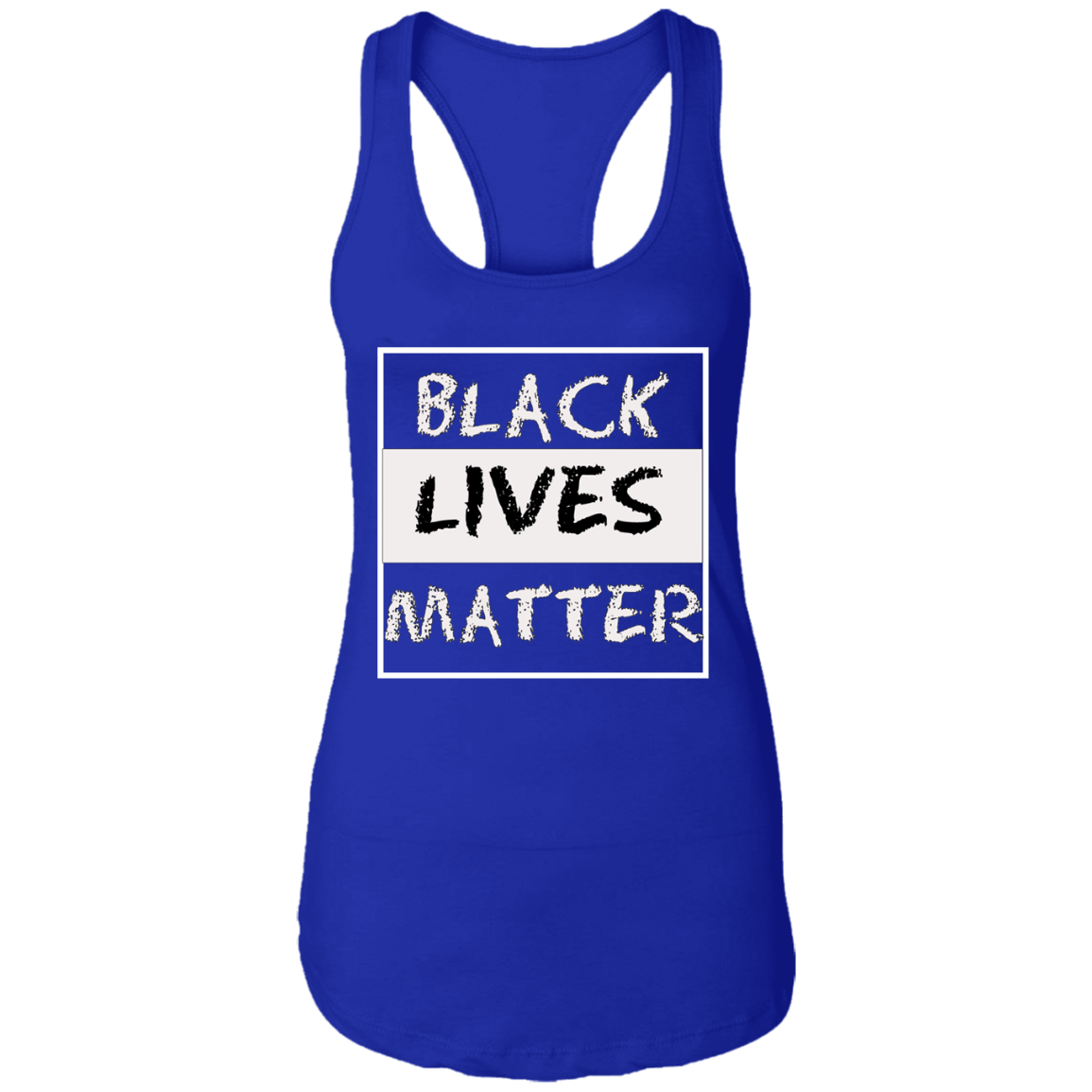 Black Lives Matter Ladies Racerback Tank - DNA Trends