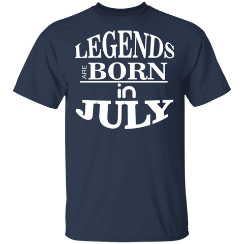 Image of Legends are Born in July T-Shirt - DNA Trends