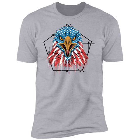Image of Premium  4th of July - Patriotic Eagle Short Sleeve T-Shirt - DNA Trends