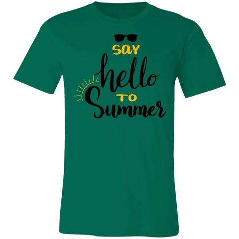 Image of Say Hello To Summer Unisex Jersey T-Shirt - DNA Trends