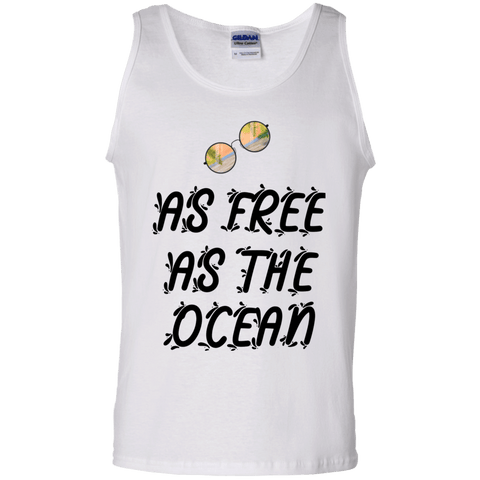 Image of As Free As The Ocean 100% Cotton Summer Tank Top - DNA Trends