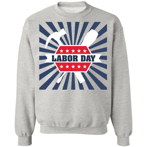 Image of Labor Day Crewneck Pullover Sweatshirt - DNA Trends