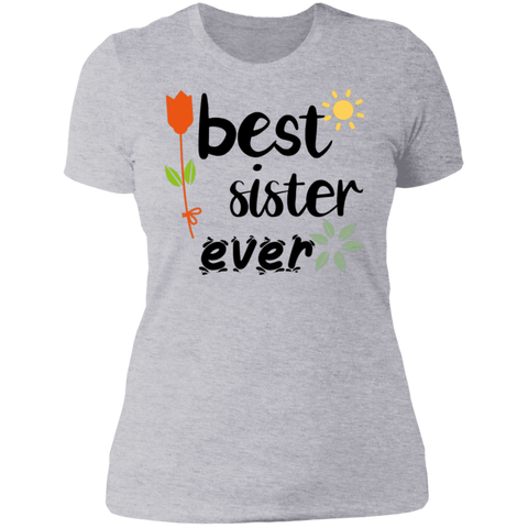 Image of Best Sister Ever Ladies' Boyfriend T-Shirt - DNA Trends