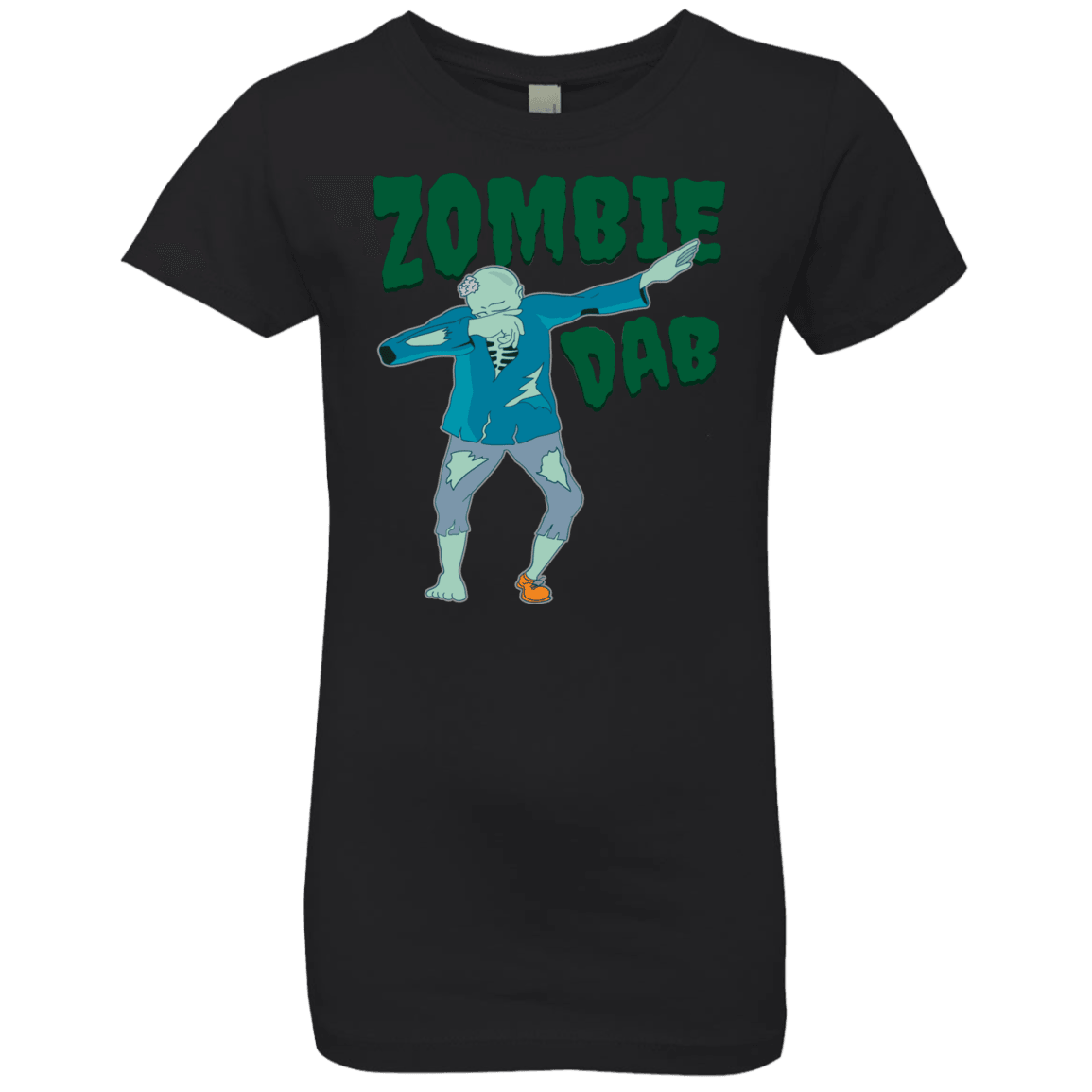 Trendy Zombie Dab T-Shirt Halloween Tees (Girls) - DNA Trends
