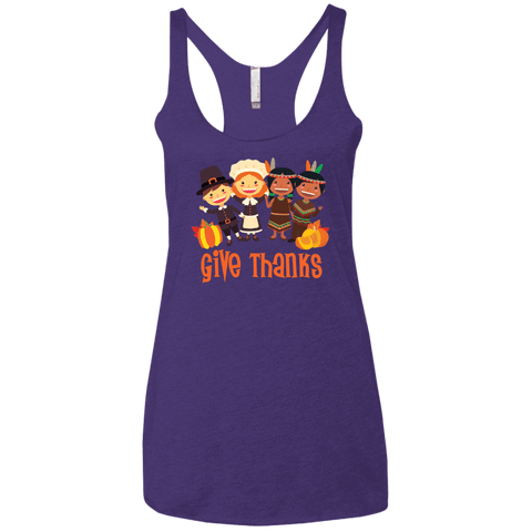 Image of Thanksgiving Racerback Tank - DNA Trends