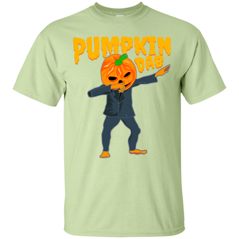 Image of Trendy Pumpkinhead Dab T-Shirt Halloween Apparel (Men) - DNA Trends