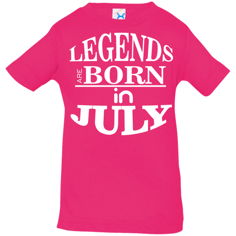 Image of Legends are Born in July Infant T-Shirt - DNA Trends