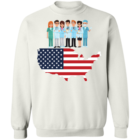 Image of Essential Workers Labor Day Crewneck Pullover Sweatshirt - DNA Trends