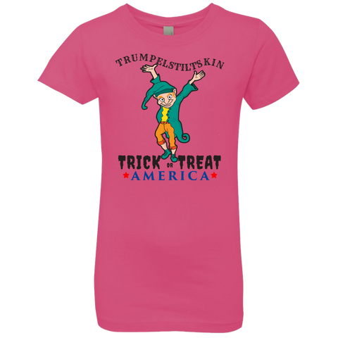 Image of Trumpelstiltskin Trick Or Treat America T-Shirt Halloween Clothing (Girls) - DNA Trends