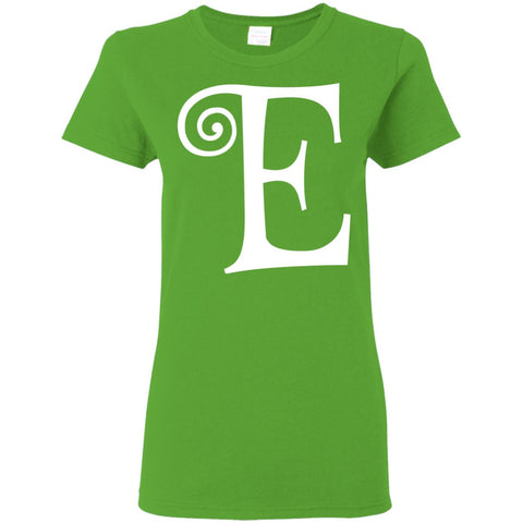 Image of Chipettes "E" Elenore Letter Print T-Shirts (Women) - DNA Trends