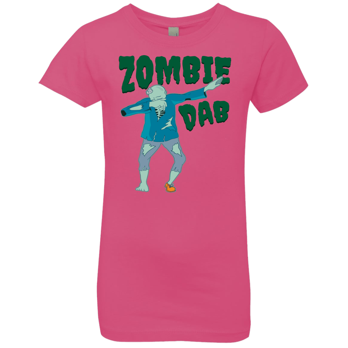 Trendy Zombie Dab T-Shirt Halloween Tees (Girls) - DNA Trends