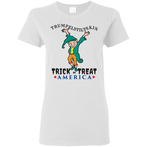 Image of Trumpelstiltskin Trick Or Treat America T-Shirt Halloween Clothing (Women) - DNA Trends