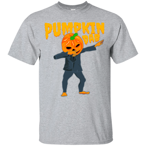 Image of Trendy Pumpkinhead Dab T-Shirt Halloween Apparel (Men) - DNA Trends