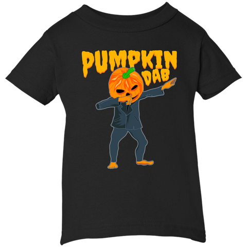 Image of Trendy Pumpkinhead Dab T-Shirt Halloween Clothing (Infants) - DNA Trends