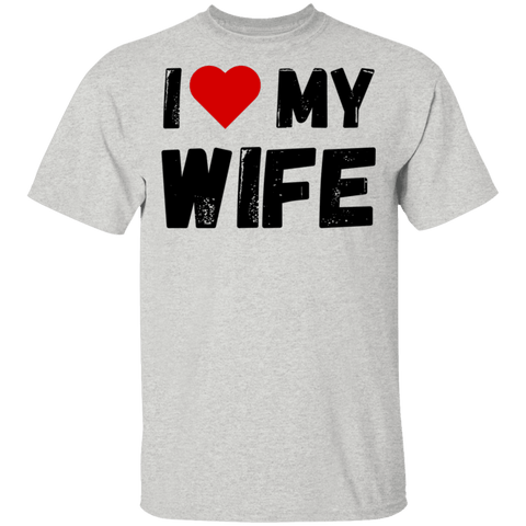 Image of I Love My Wife Men's Wife Appreciation Day T-Shirt - DNA Trends