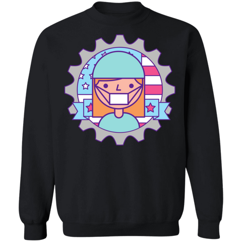 Image of Essential Worker Labor Day Crewneck Pullover Sweatshirt - DNA Trends