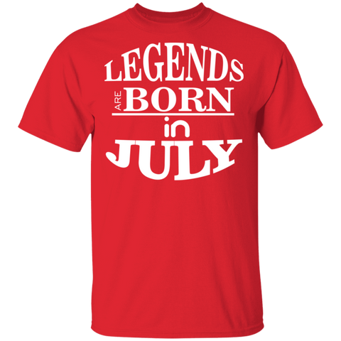 Image of Legends are Born in July T-Shirt - DNA Trends