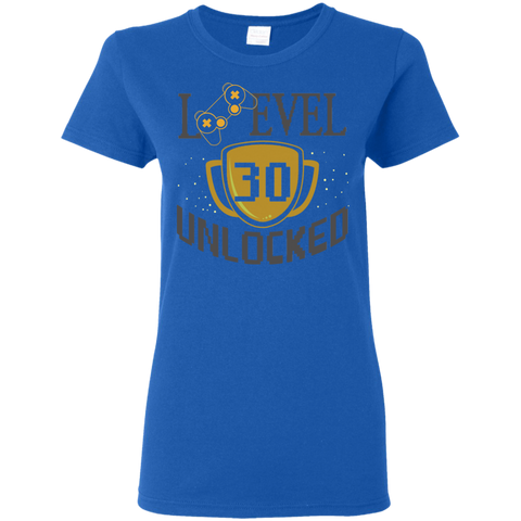 Image of Level 30 Unlocked Ladies' 5.3 oz. T-Shirt - DNA Trends