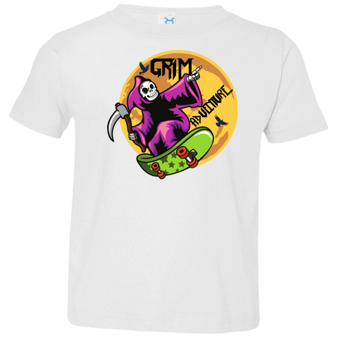 Image of Grim Adventure Halloween Costume Toddler Jersey T-Shirt - DNA Trends