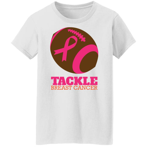Image of Tackle Breast Cancer Ladies' T-Shirt - DNA Trends
