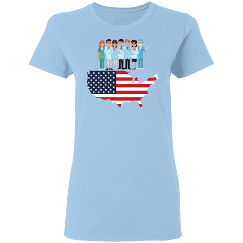 Image of Essential Workers Labor Day Ladies' T-Shirt - DNA Trends