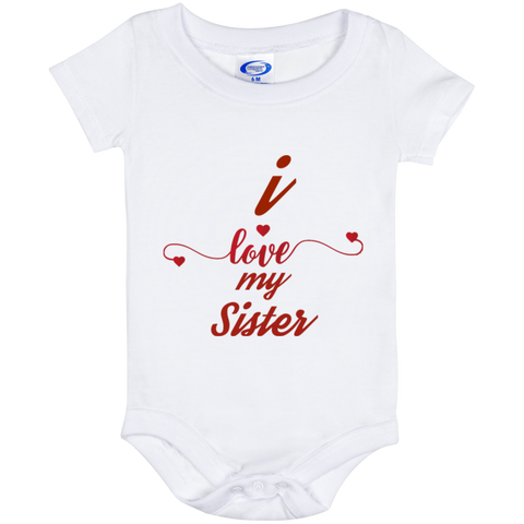 Image of I Love My Sister Baby Onsie - DNA Trends