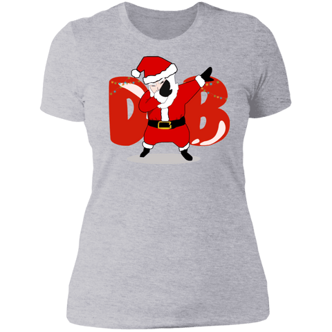 Image of Amusing Dabbing Santa Ladies'  T-Shirt - DNA Trends