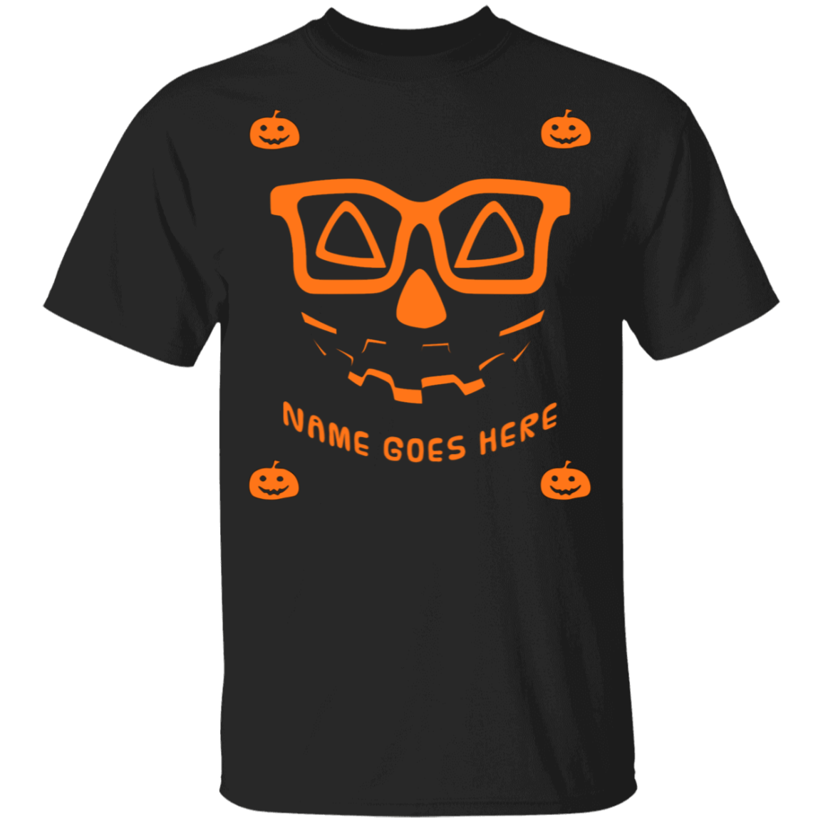Personalized Creepy Nerd Pumpkin Halloween Costume Youth  T-Shirt - DNA Trends