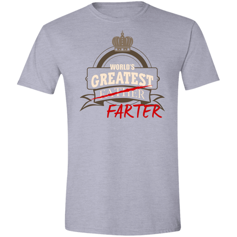 Image of Worlds Greatest Farter Funny Softstyle T-Shirt - DNA Trends