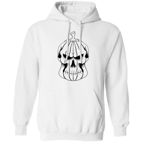 Image of Pumpkin Skull Halloween Costume Pullover Hoodie - DNA Trends